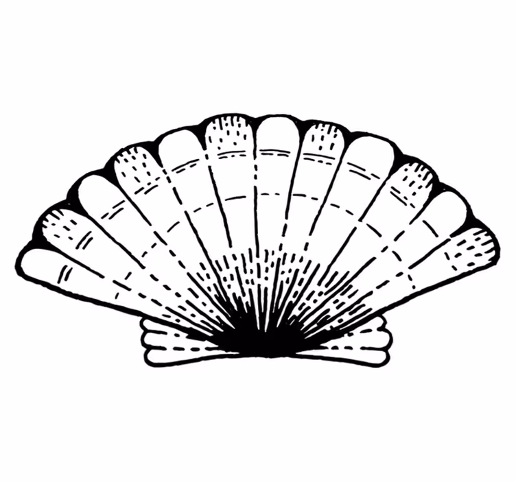 Kagyló állati vinilszőnyeg - TenStickers