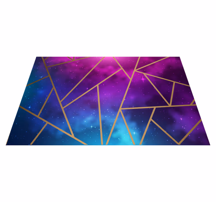 Galaxis háromszög csempe szőnyeg - TenStickers