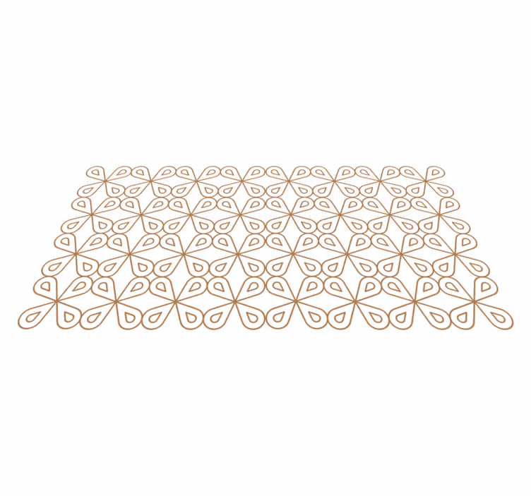 Elegáns fehér csempe szőnyeg - TenStickers