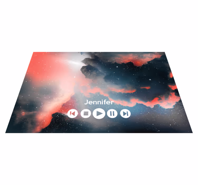 Űrbéli egyedi zene vinil szőnyeg tiniknek - TenStickers