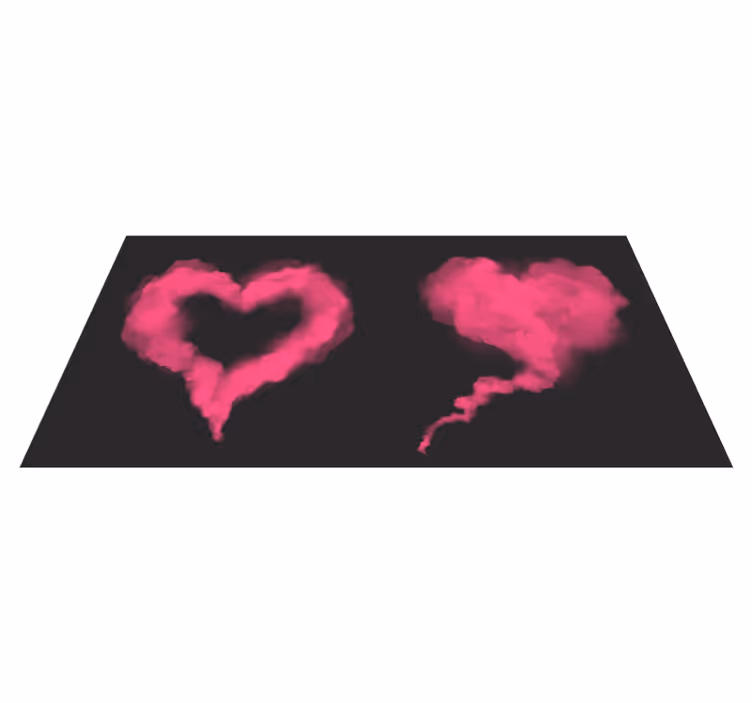 Füst szíve tini vinyl szőnyeg - TenStickers