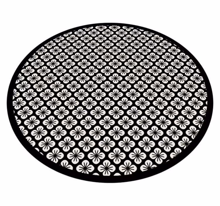 Minimalista fekete-fehér konyhai padlólap - TenStickers