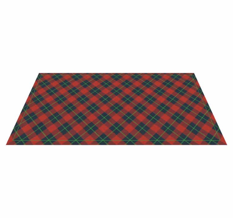 Skót tartan vintage szőnyeg - TenStickers