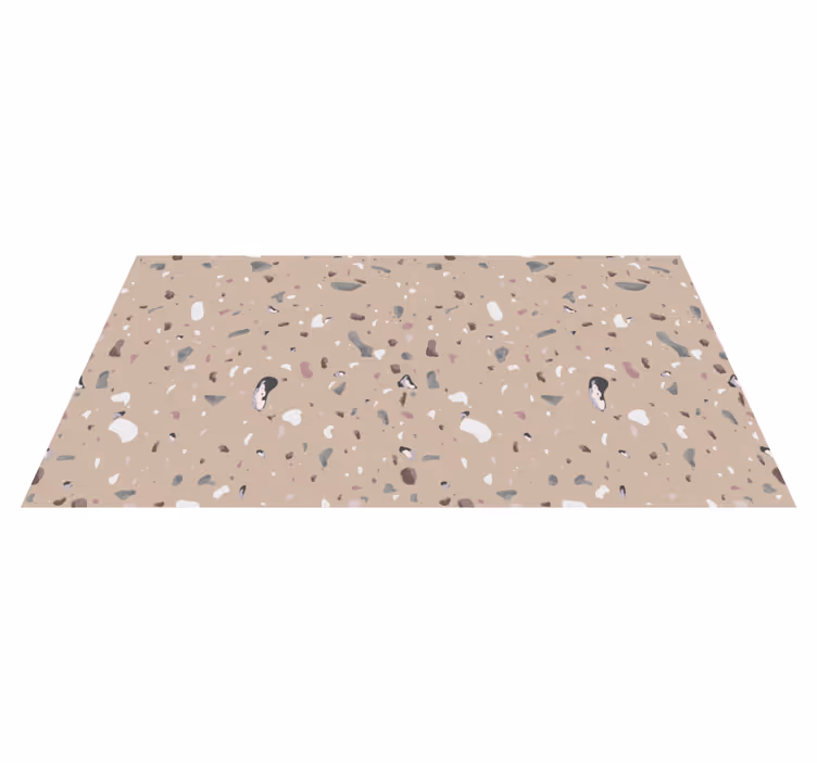 Bézs színű terrazzo cserépszőnyeg - TenStickers