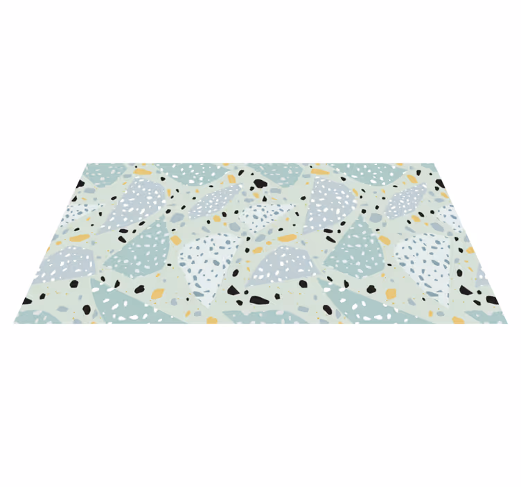Gometrikus terrazzo csempe szőnyeg - TenStickers