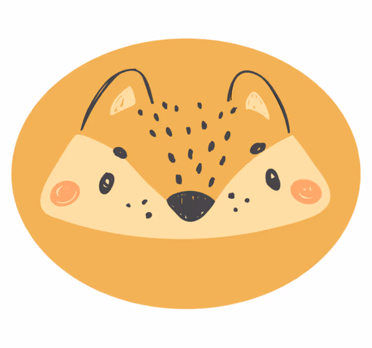 Kis róka állati vinilszőnyeg - TenStickers