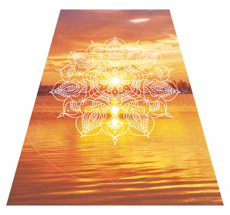 Naplemente mandala tini vinyl szőnyeg - TenStickers