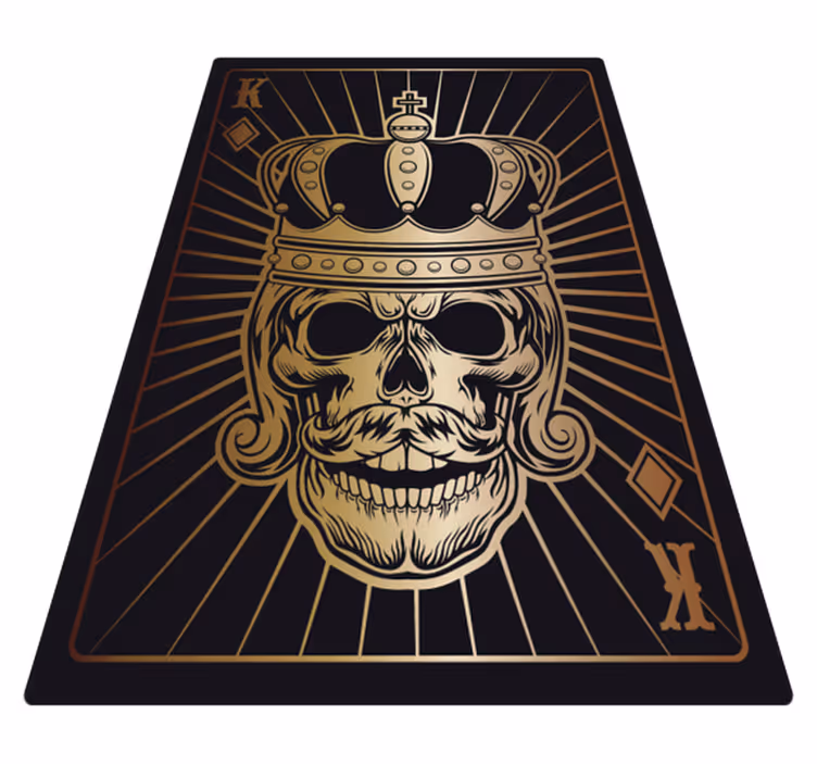 Koponya korona motívum vinil szőnyeg halloween - TenStickers