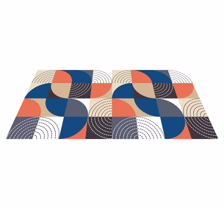 Absztrakt modern design vinil szőnyeg geometriai - TenStickers
