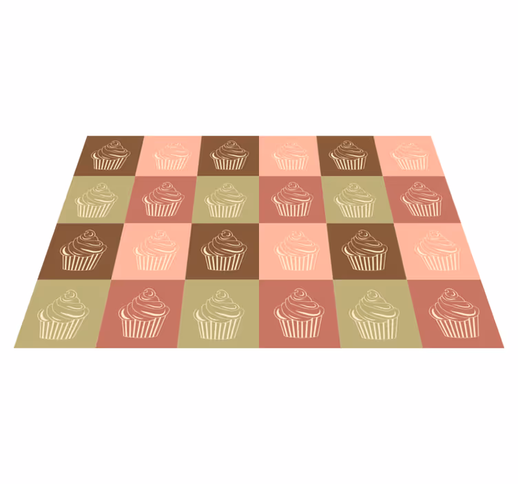 Cupcake minta játék vinil szőnyeg mások - TenStickers