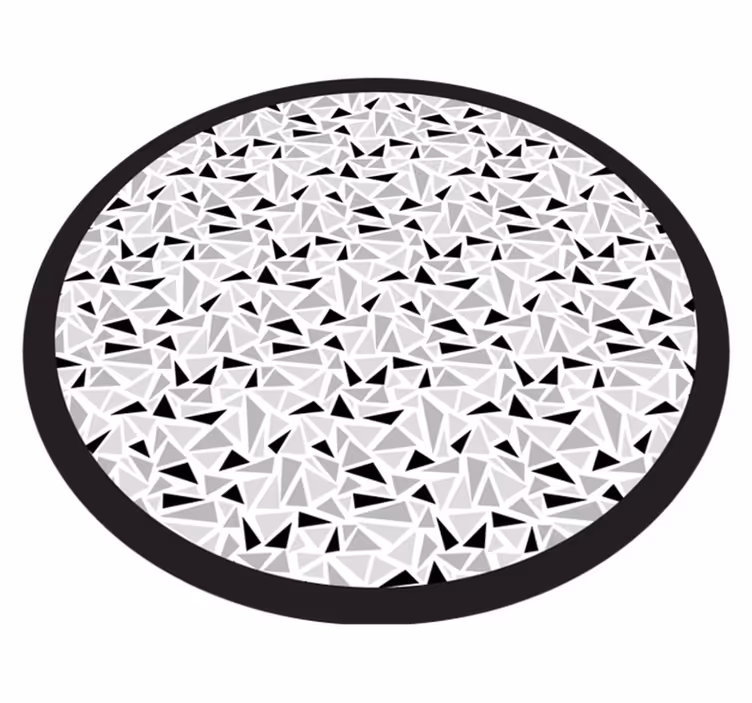 Fekete és szürke háromszögek vinil szőnyeg geometriai - TenStickers