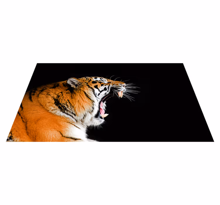 állat mérges tigris vinil szőnyeg - TenStickers