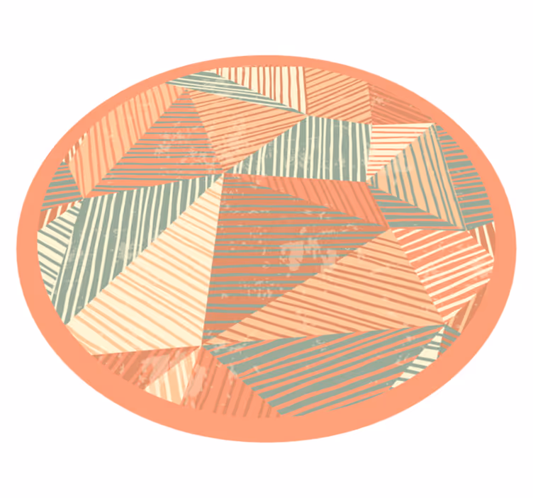 Háromszögek színjátéka vinil szőnyeg geometriai - TenStickers