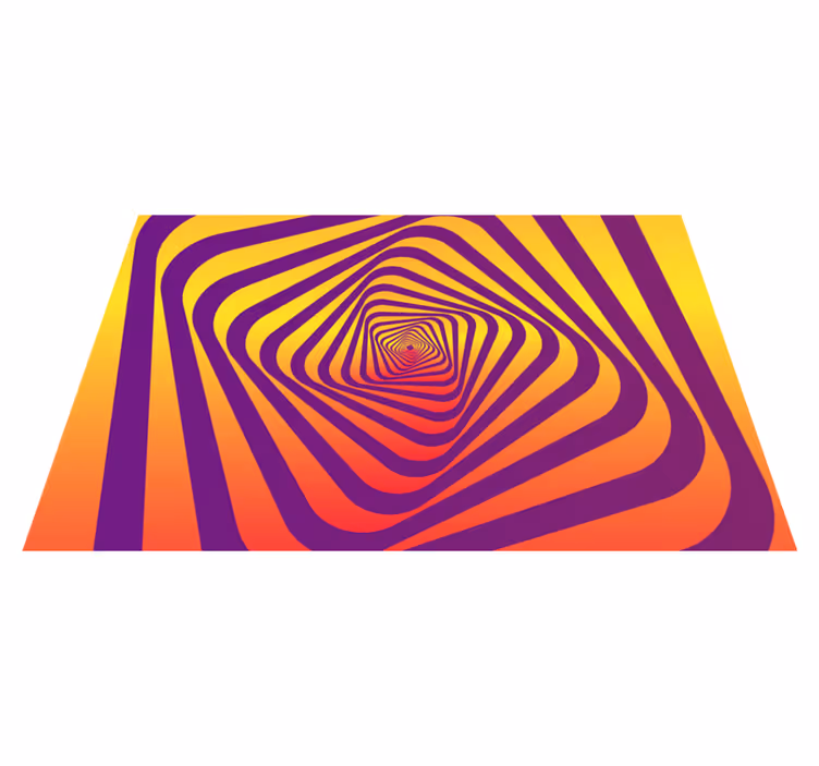 Modern művészet színes örvény modern vinil szőnyeg - TenStickers