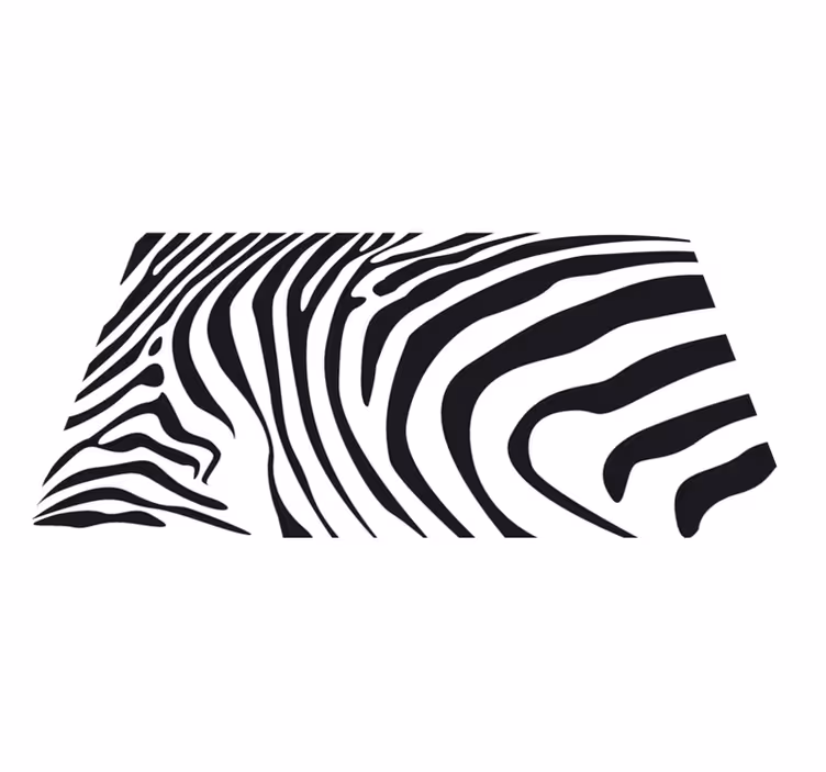 Zebra vonalak vinil szőnyeg állatnyomat - TenStickers