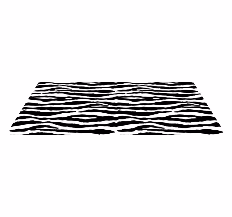 Elegáns zebra csíkok vinil szőnyeg állatnyomat - TenStickers