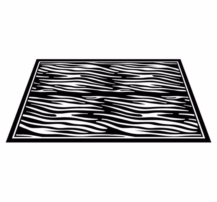 Feltűnő zebra minta vinil szőnyeg állatnyomat - TenStickers