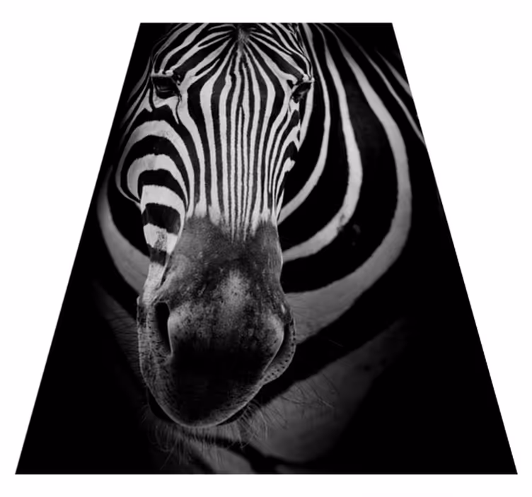 Zebra csíkos nyomtatás vinil szőnyeg állat - TenStickers