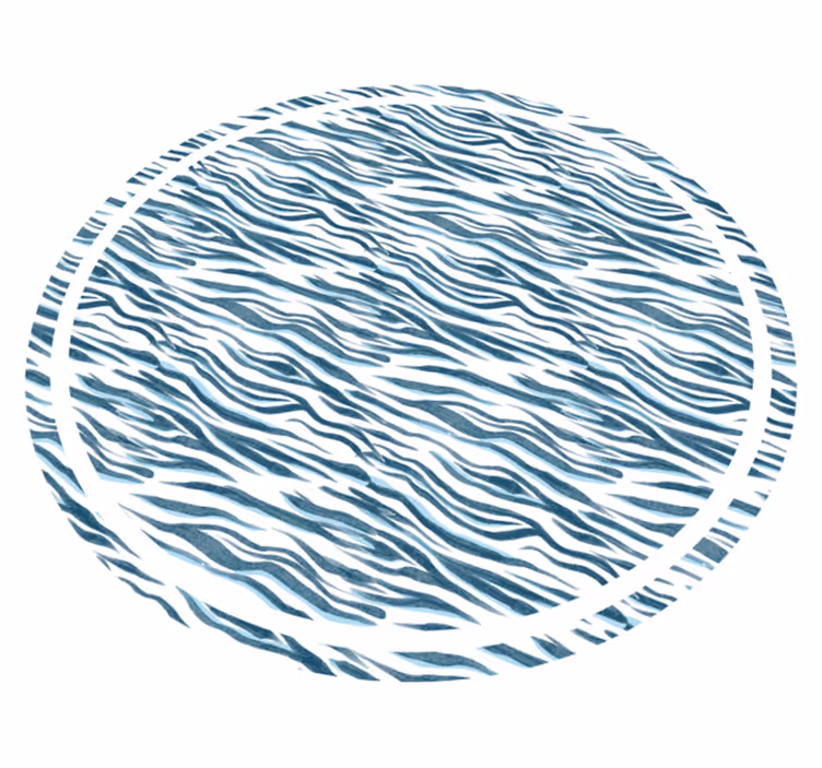 Blu animal print vinyl szőnyeg - TenStickers