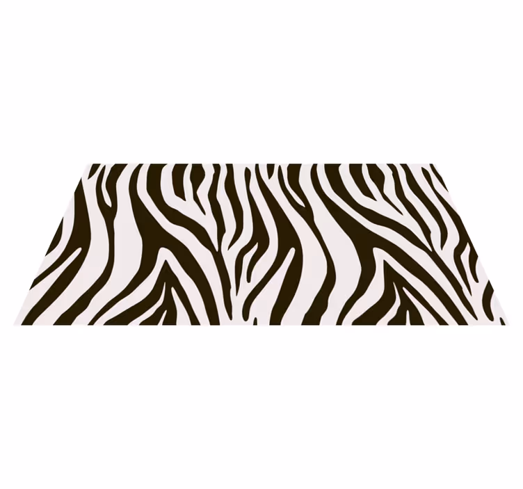 Zebra csíkos motívum vinil szőnyeg állatnyomat - TenStickers