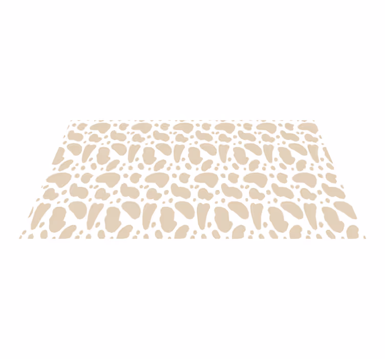 Beige zsiráffoltok vinil szőnyeg állatnyomat - TenStickers
