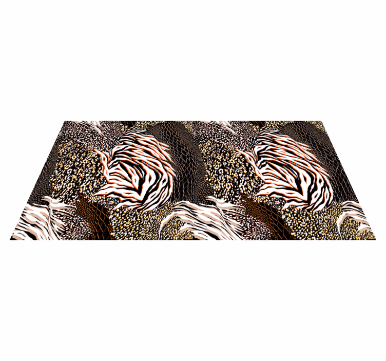Feltűnő zebra minták vinil szőnyeg állatnyomat - TenStickers