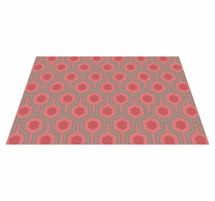 Méhsejt konfiguráció vinil szőnyeg geometriai - TenStickers