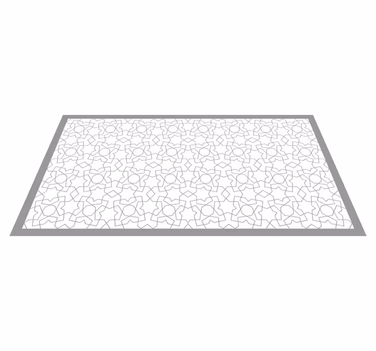 Elegáns geometrikus motívumok vinil szőnyeg mozaik - TenStickers