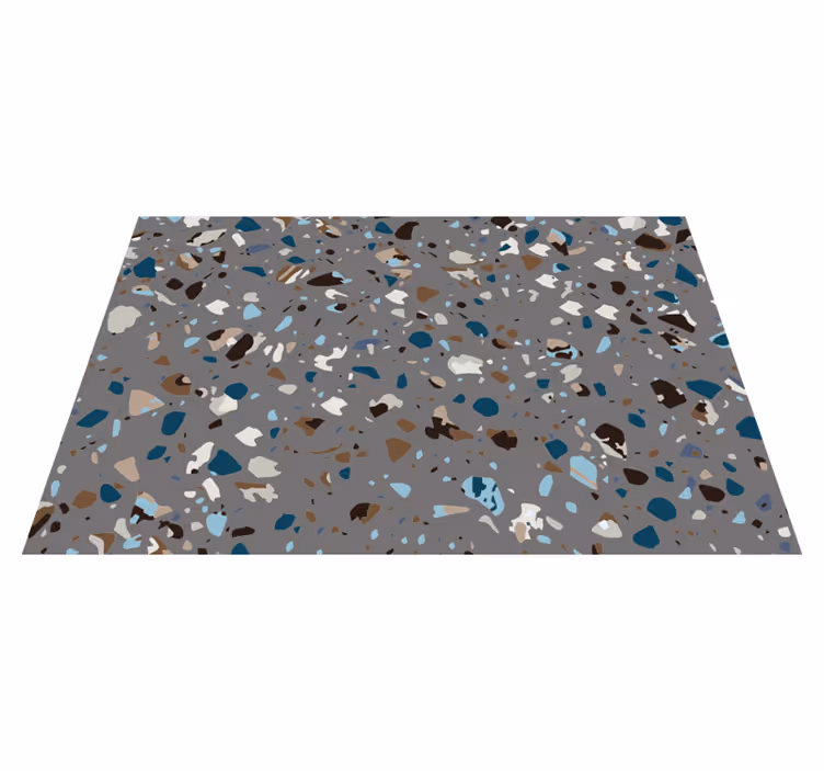 Terrazzo kavics keverve Márvány vinil szőnyeg - TenStickers