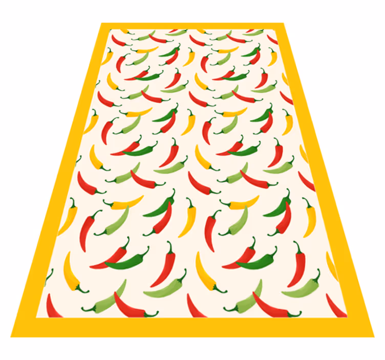 Csípős chili paprika konyhai vinilszőnyege - TenStickers