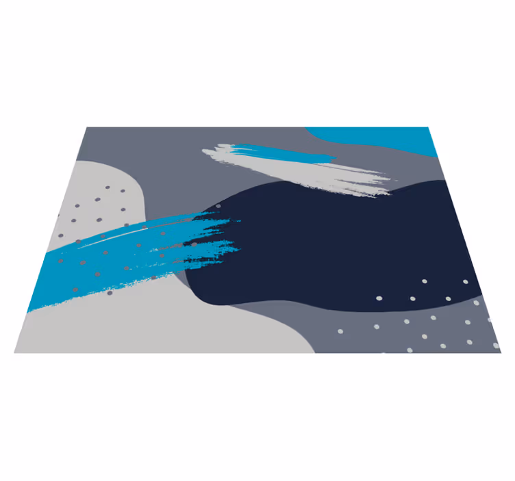 Absztrakt splash minta vinil szőnyeg modern - TenStickers