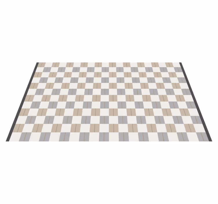 Sakknyomat vinil szőnyeg geometriai - TenStickers