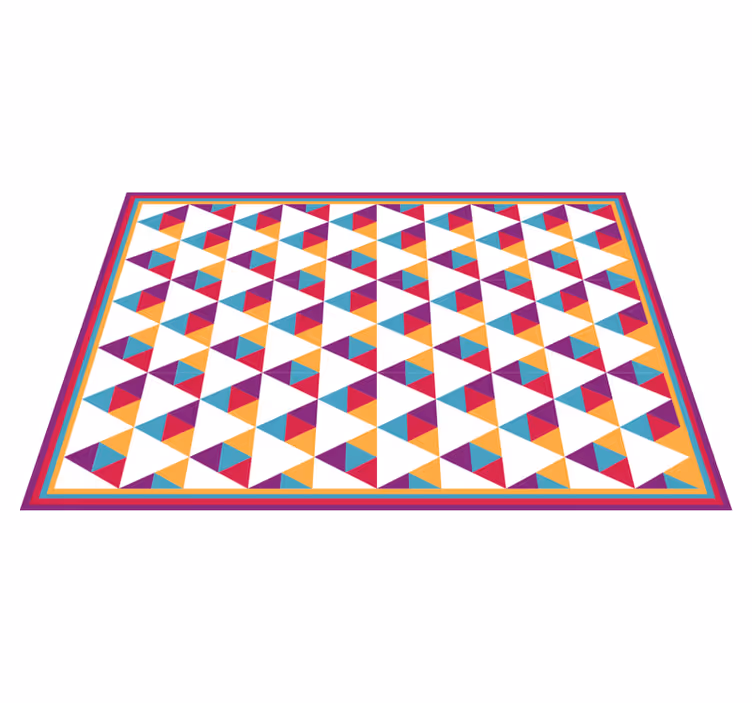 Nordic stílusú geometriai háromszögek vinilszőnyeg - TenStickers