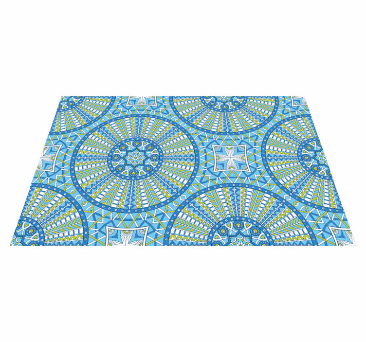 Stílusos geometrikus minták vinil szőnyeg mandala - TenStickers