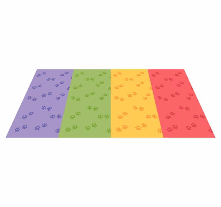 Mancsmintás állati vinilszőnyeg - TenStickers