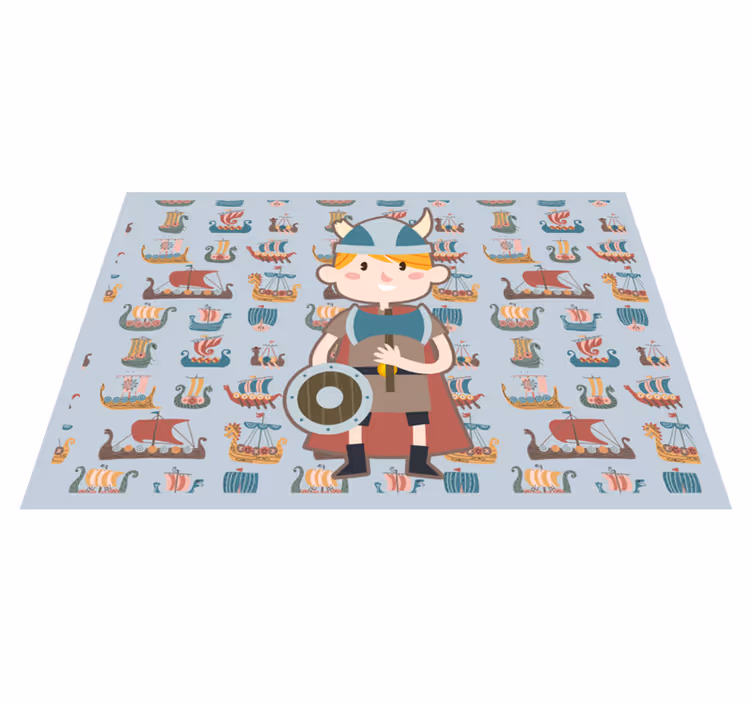 Viking kalandok vinil szőnyeg gyerekek - TenStickers