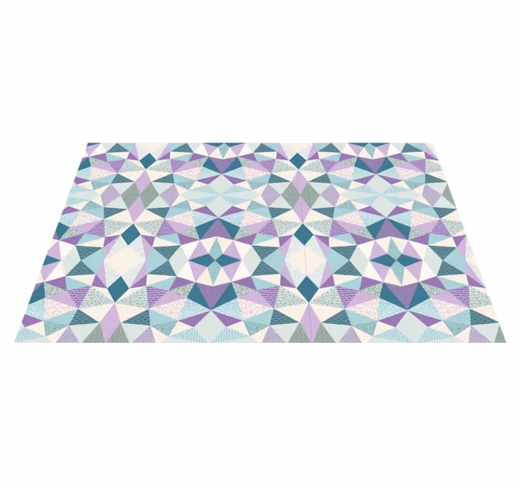 Színes geometria vinil szőnyeg geometriai - TenStickers