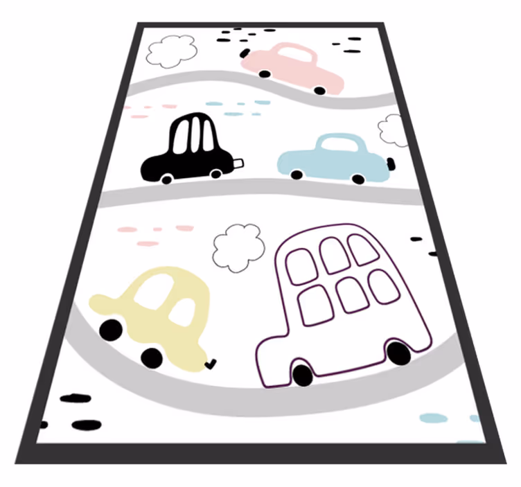 Skandináv utak vinil szőnyeg óvodák - TenStickers