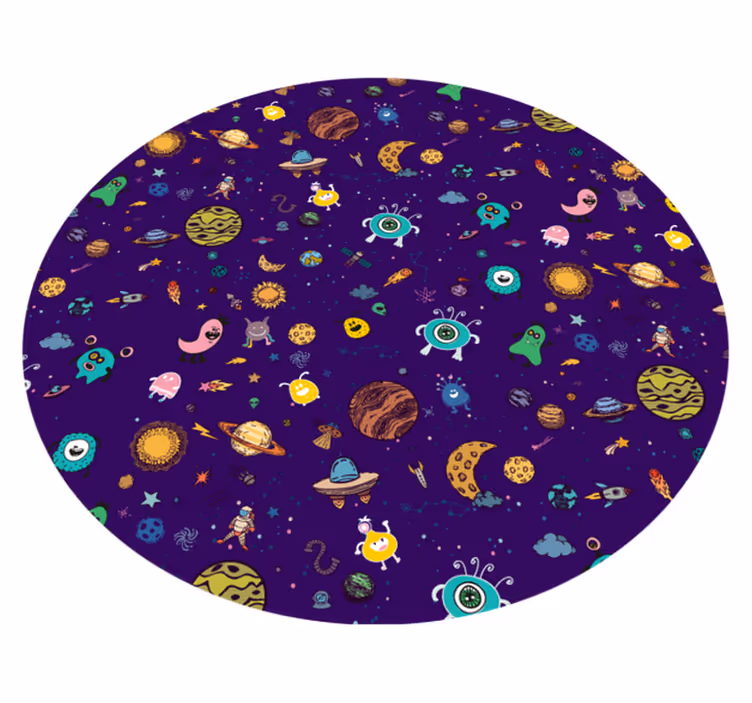Kozmikus lények kalandja vinil szőnyeg mások - TenStickers