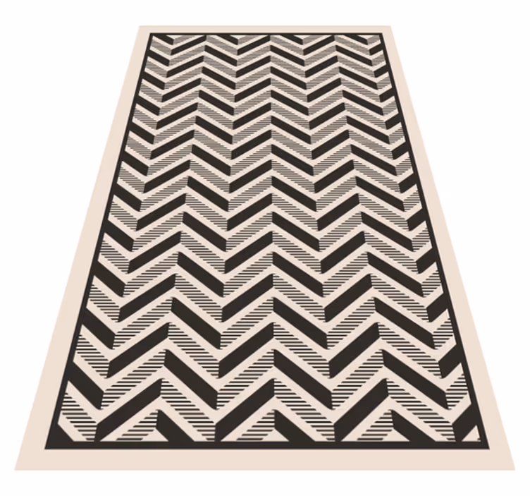Klasszikus chevron motívum vinil szőnyeg geometriai - TenStickers