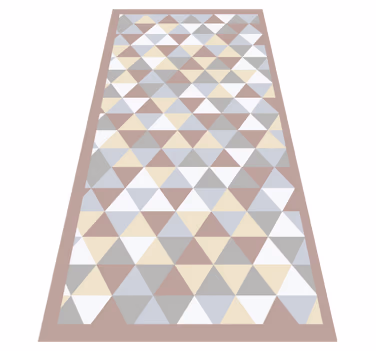 Háromszög alakú színpaletta vinil szőnyeg geometriai - TenStickers