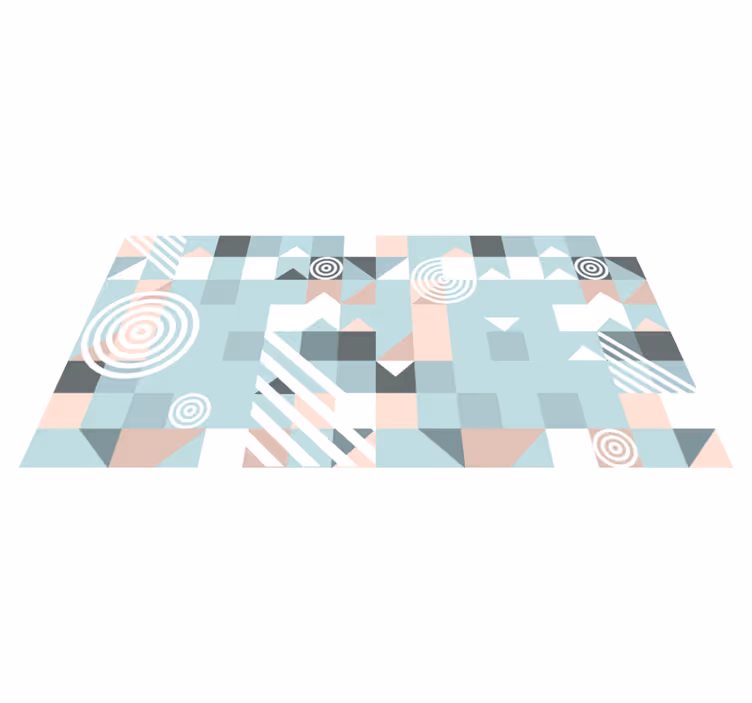 Absztrakt motívum vinil szőnyeg geometriai - TenStickers