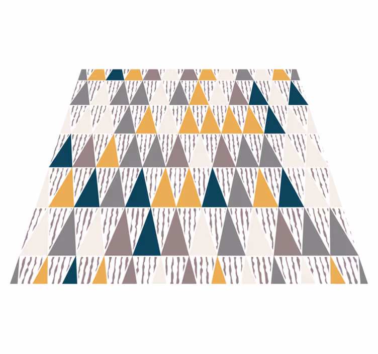 Háromszög alakú árnyalatszegmensek vinil szőnyeg geometriai - TenStickers