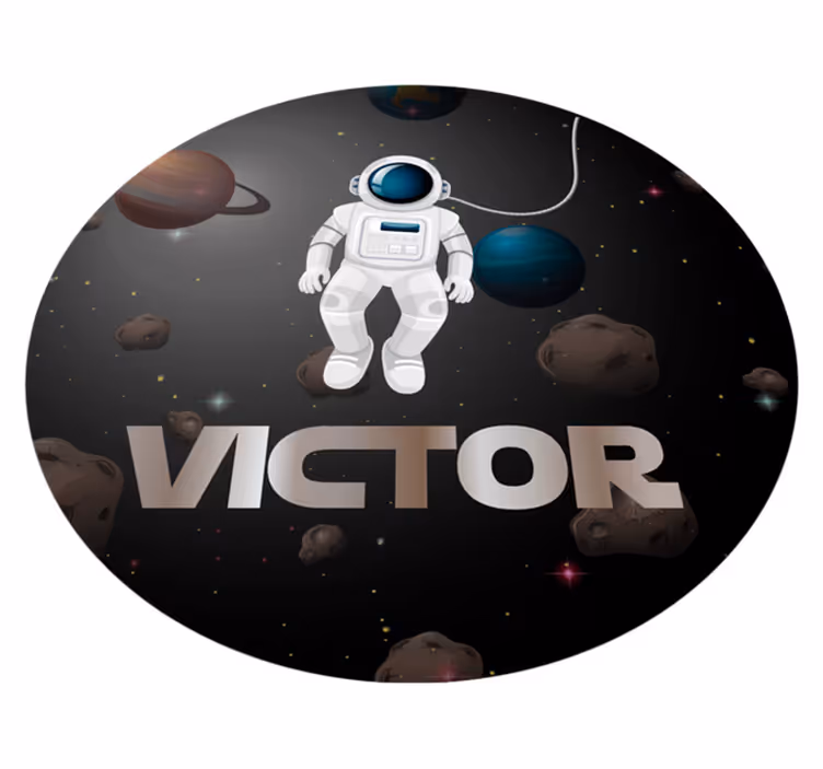 Univerzumi űrhajós névvel vinil szőnyeg mások - TenStickers