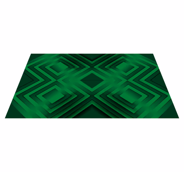 Zöld szürke fekete mozaik vinyl szőnyeg - TenStickers
