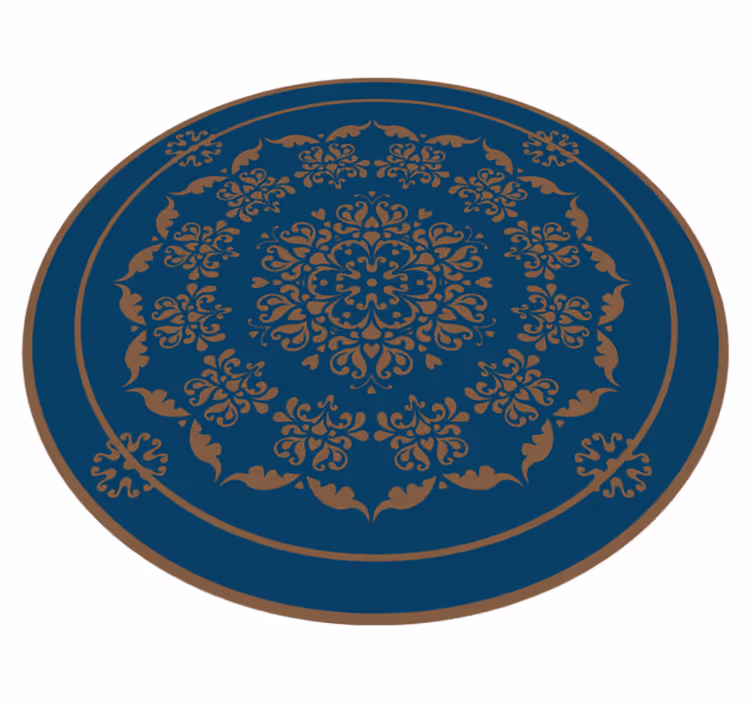 Nagy régi divat mandala vinyl szőnyeg - TenStickers