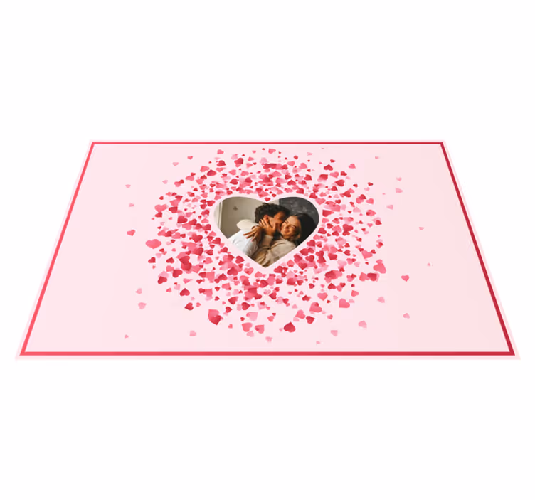 Szív fotó személyre szabott mat - TenStickers