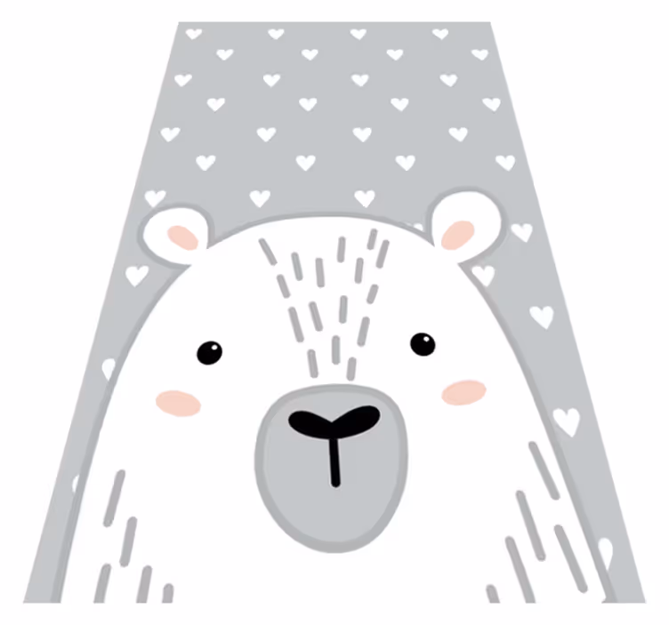 Szürke északi medve baba játék szőnyeg - TenStickers