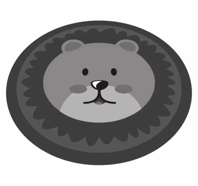 Nordic grey lyon babajáték szőnyeg - TenStickers