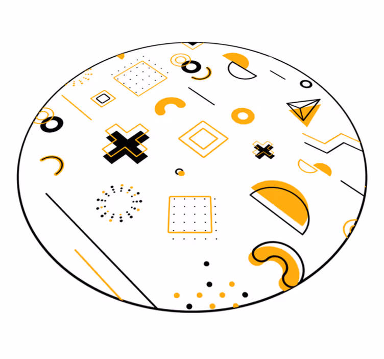Modern matematikai formák vinil szőnyeg geometriai - TenStickers
